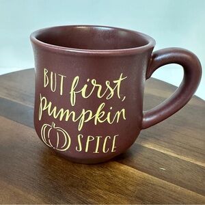 Indigo Chapters Pumpkin Spice Coffee Mug Brown Gold